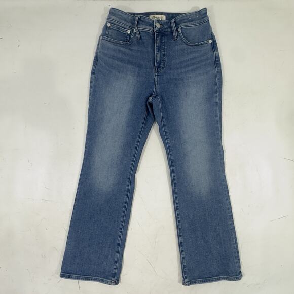 Madewell Curvy Kick Out Jeans Women's 28 Medium Wash Blue Stretch Denim Bootcut - Picture 11 of 11